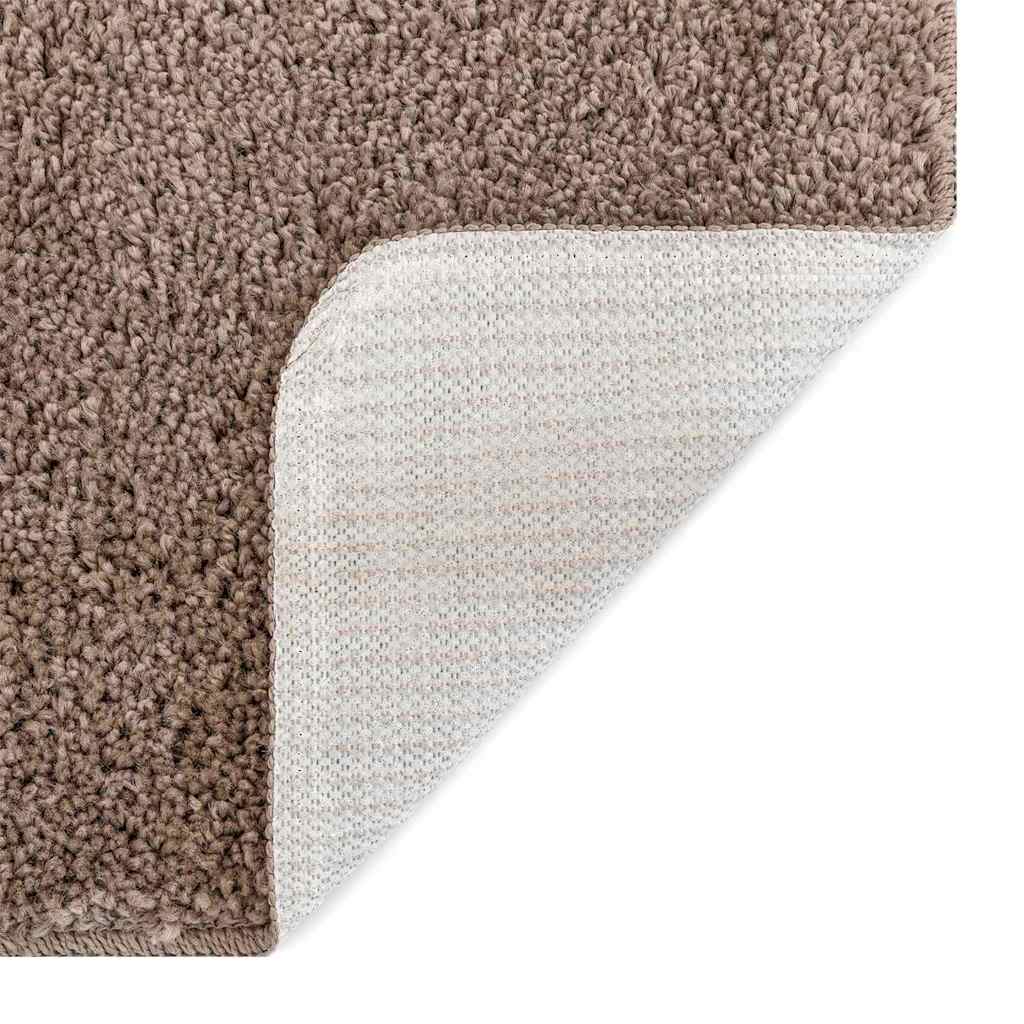 Anti-slip Shaggy Rug Brown 120 x 170 cm PP