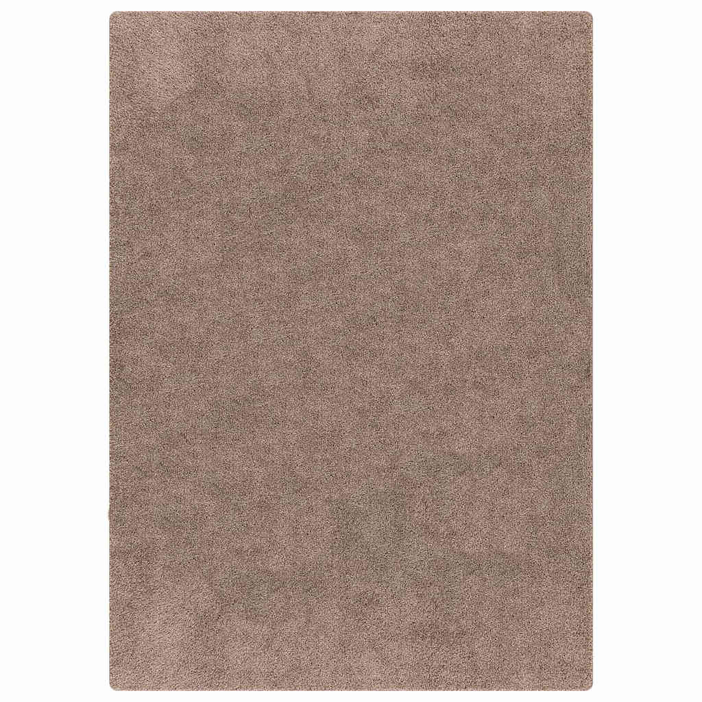 Anti-slip Shaggy Rug Brown 120 x 170 cm PP