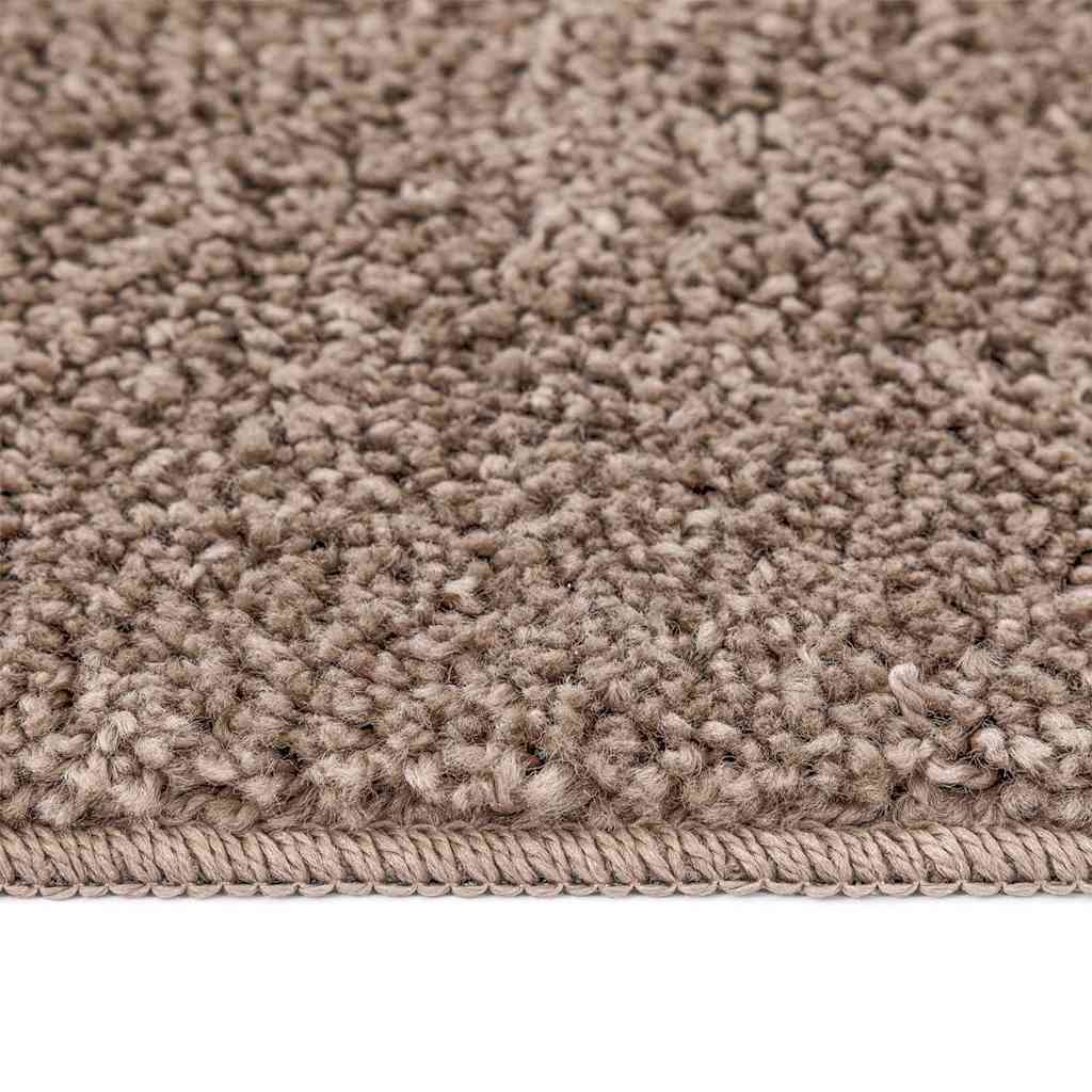 Anti-slip Shaggy Rug Brown 140 x 200 cm PP
