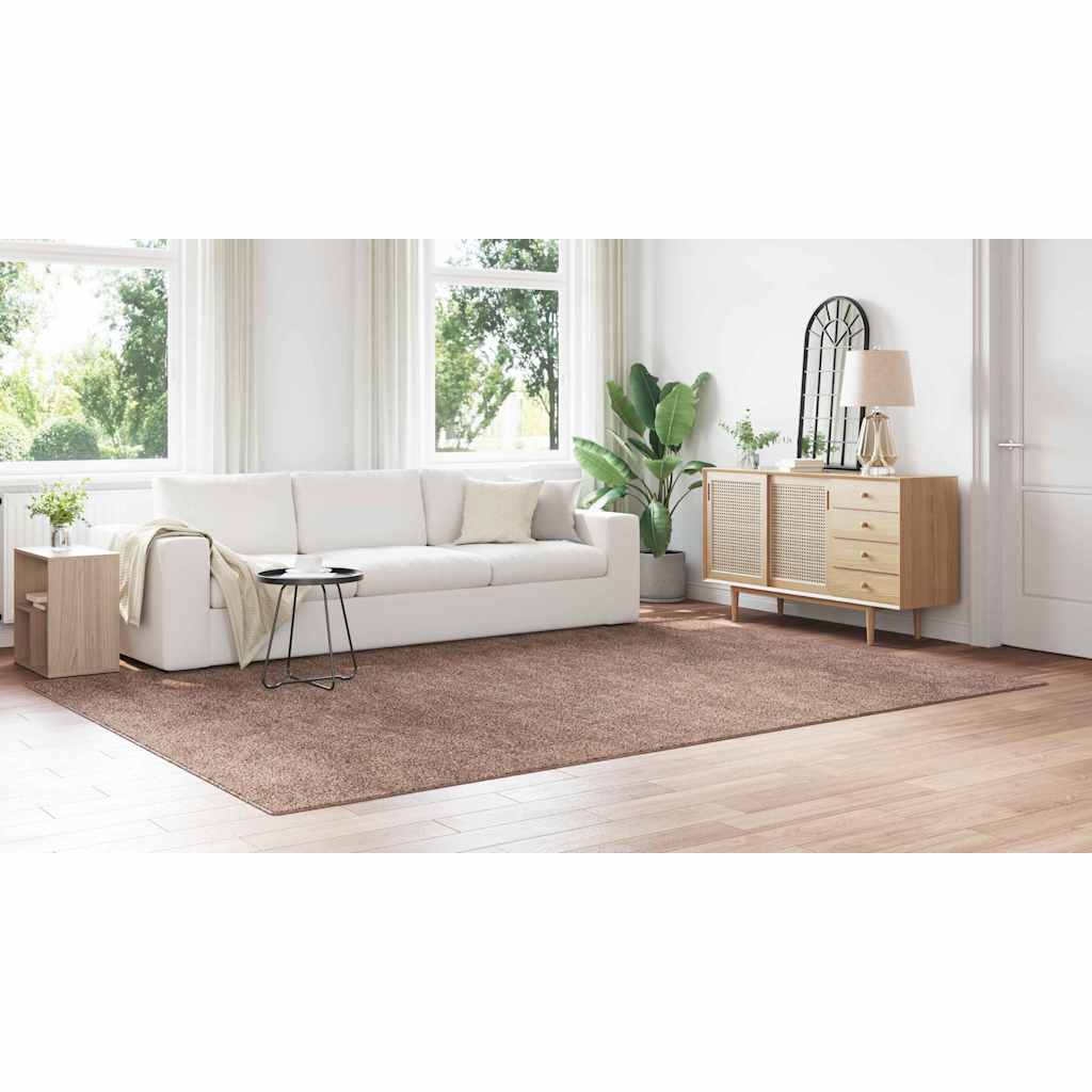 Anti-slip Shaggy Rug Brown 240 x 340 cm PP