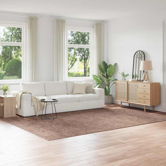 Anti-slip Shaggy Rug Brown 240 x 340 cm PP
