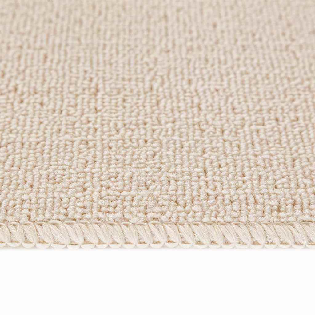 Anti-slip Stair Mats 15 pcs Cream 75 x 20 cm PP