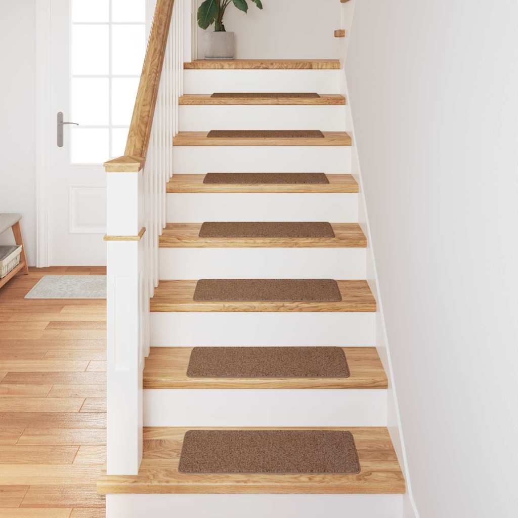 Anti-slip Stair Mats 15 pcs Yellow 60 x 25 cm PP