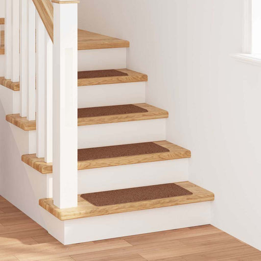 Anti-slip Stair Mats 15 pcs Yellow 60 x 25 cm PP