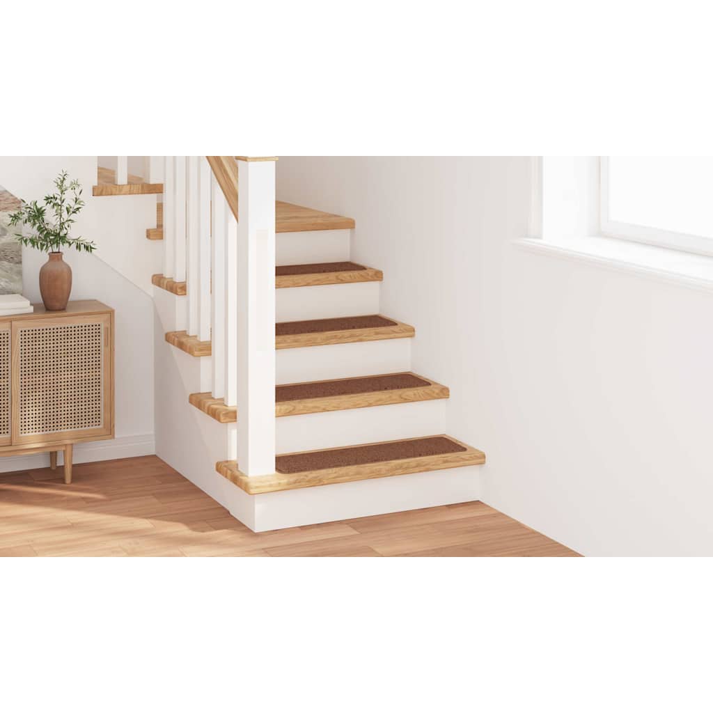 Anti-slip Stair Mats 15 pcs Yellow 75 x 20 cm PP