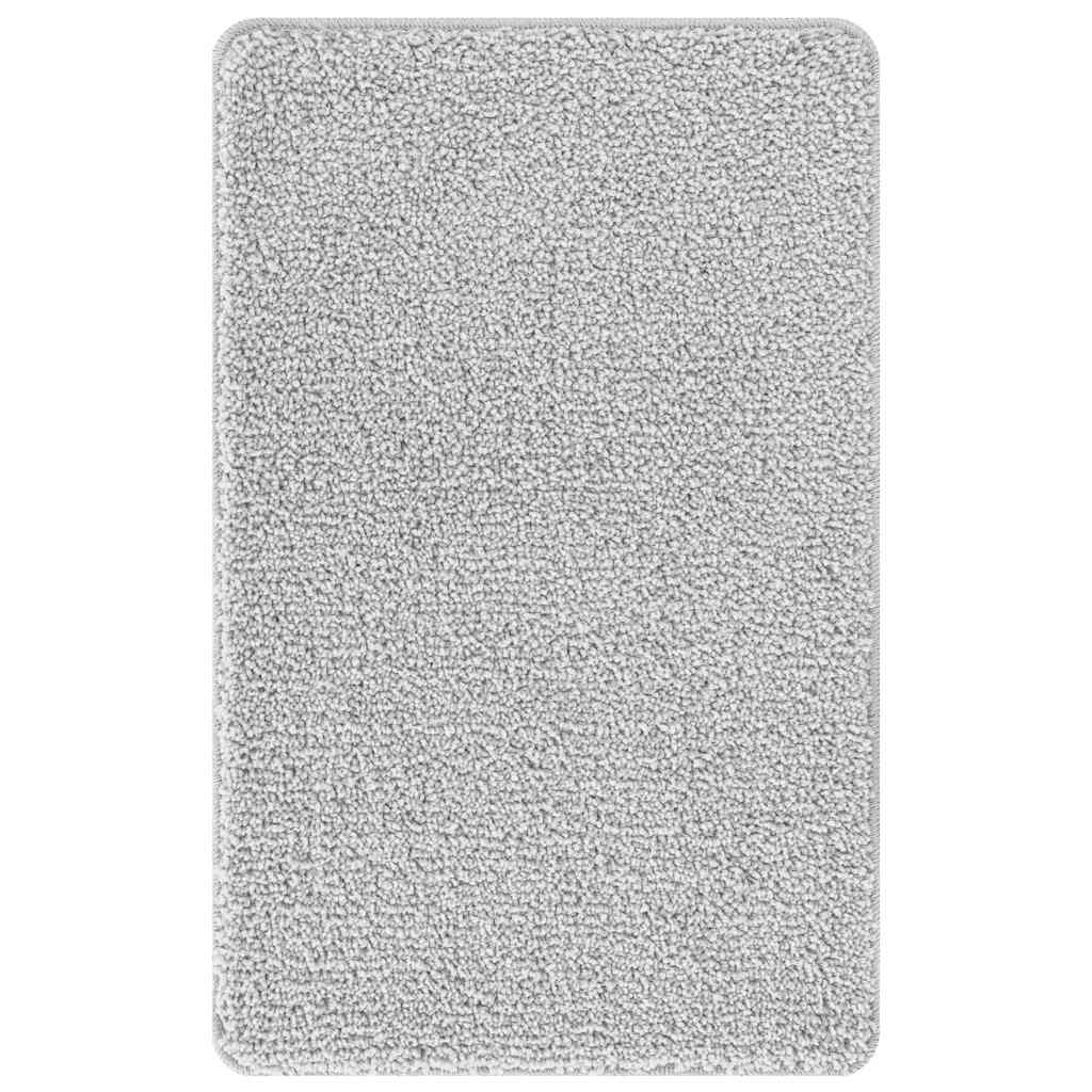 Anti-slip Bath Mat Set 3 pcs Grey 50 x 50 cm PP