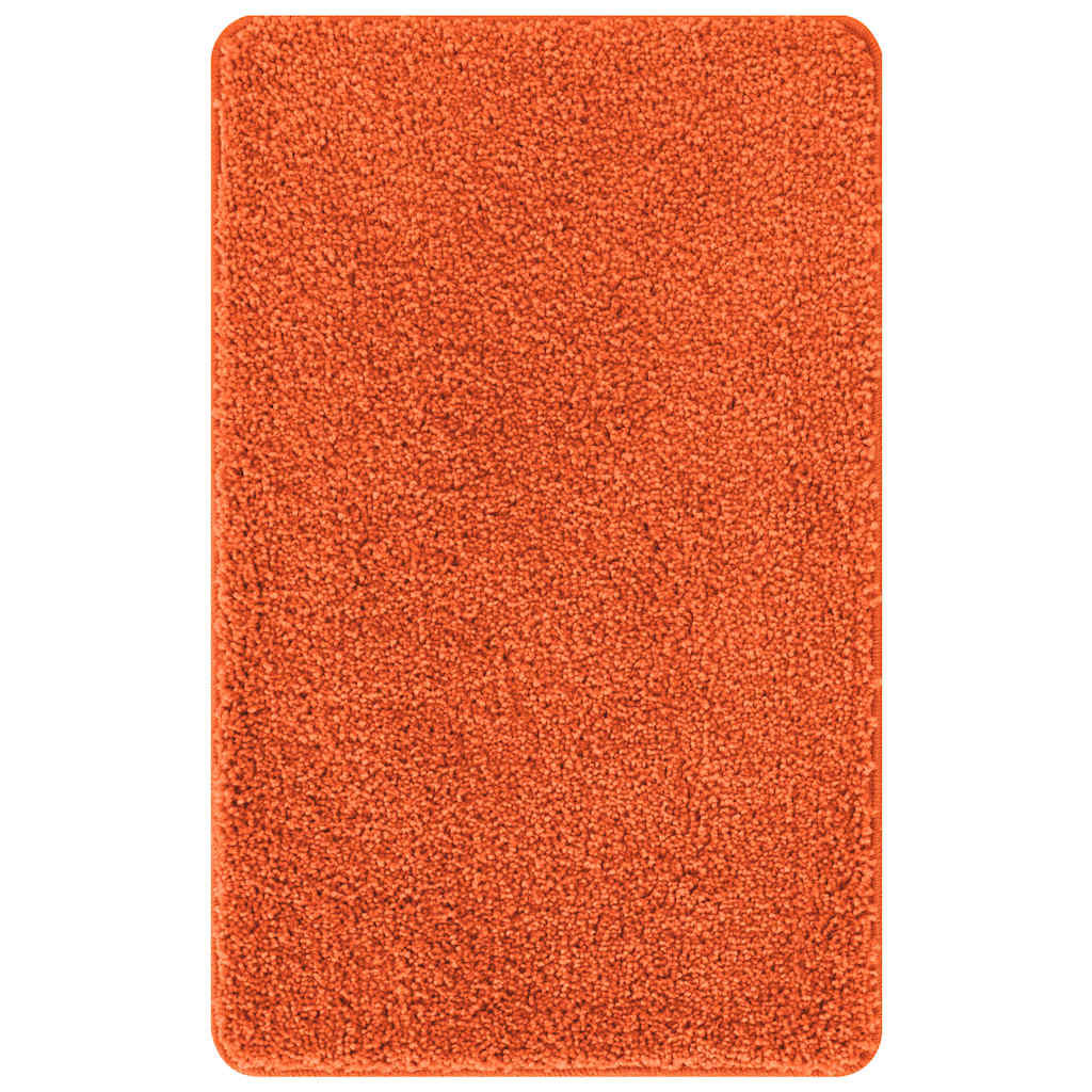 Anti-slip Bath Mat Set 3 pcs Orange 50 x 50 cm PP