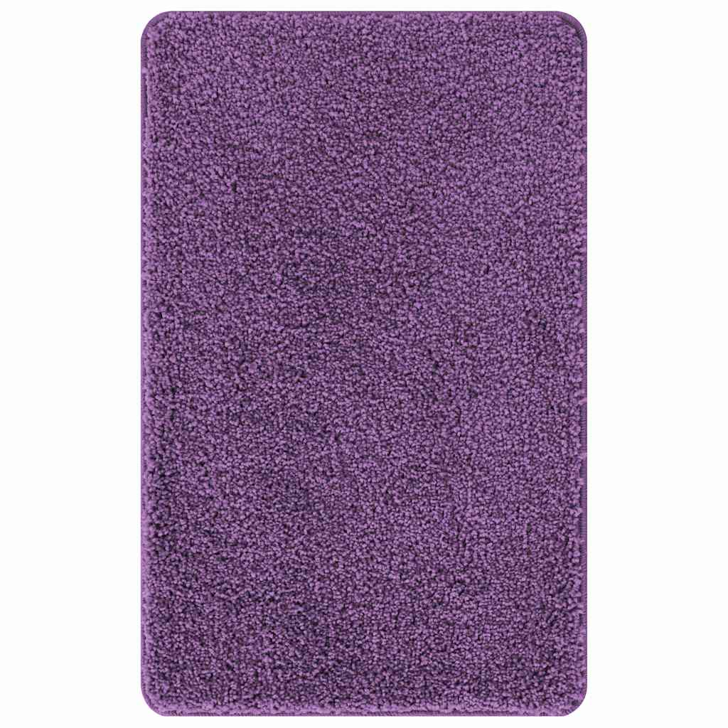Anti-slip Bath Mat Set 3 pcs Purple 50 x 50 cm PP