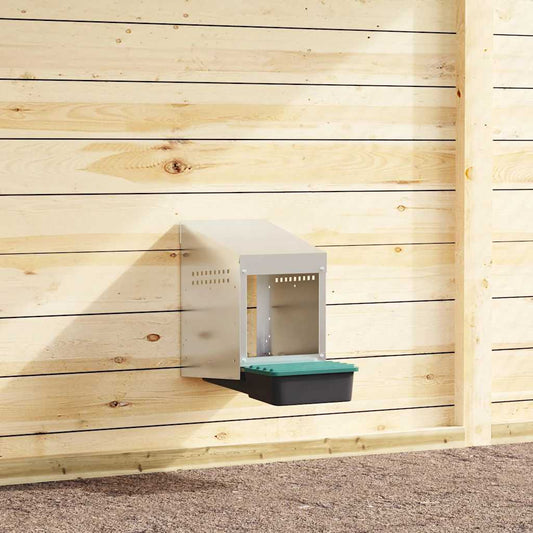 Chicken Nesting Box 1 Compartment Wall-Mounted Galvanised Steel
