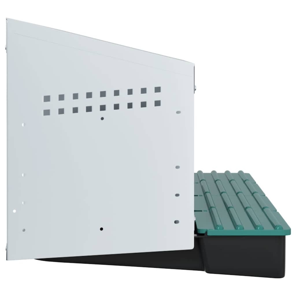 Chicken Nesting Box 4 Compartments Wall-Mounted Galvanised Steel