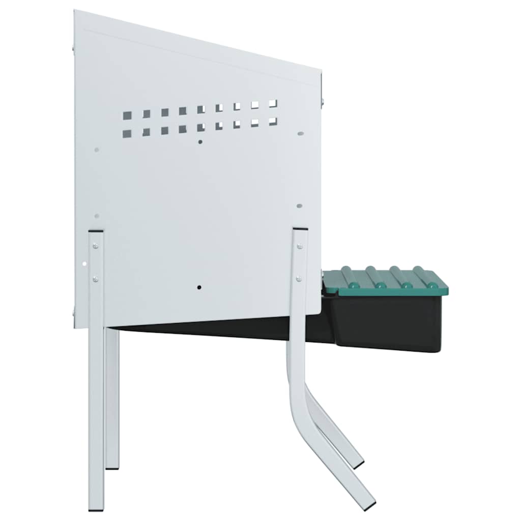 Chicken Nesting Box 1 Compartment with Legs Galvanised Steel