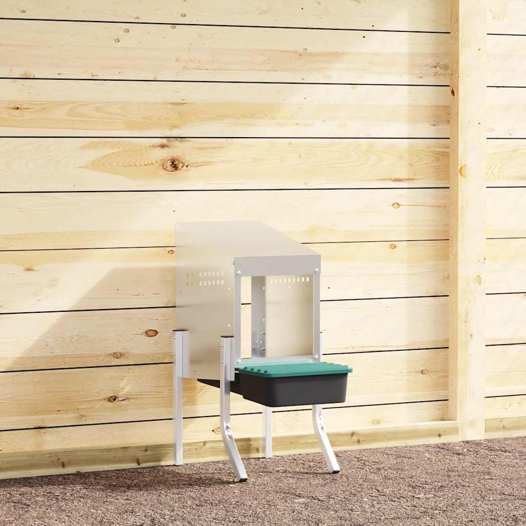 Chicken Nesting Box 1 Compartment with Legs Galvanised Steel