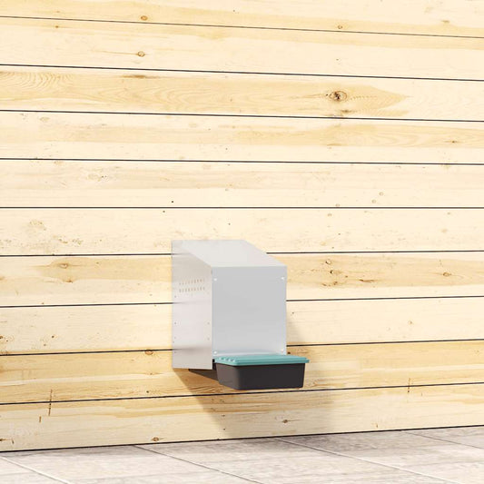 Chicken Nesting Box 1 Compartment Wall-Mounted Galvanised Steel