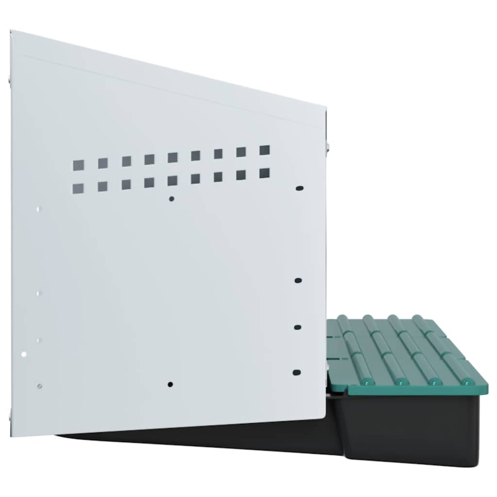 Chicken Nesting Box 3 Compartments Wall-Mounted Galvanised Steel