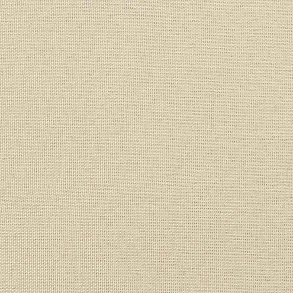3-Seater Sofa with Cushion Cream Fabric