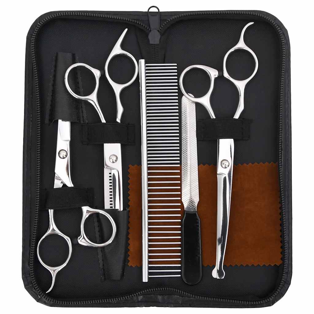 6 Piece Dog Grooming Scissors Set Stainless Steel