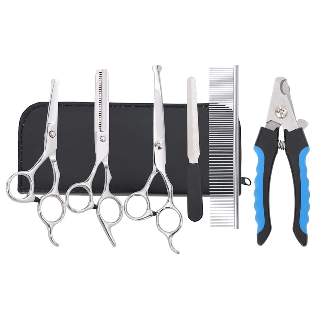 6 Piece Dog Grooming Scissors Set Stainless Steel