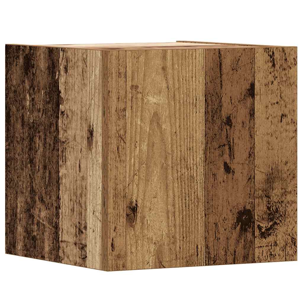 5 Piece TV Cabinet Set Wall-mounted Old Wood Engineered Wood