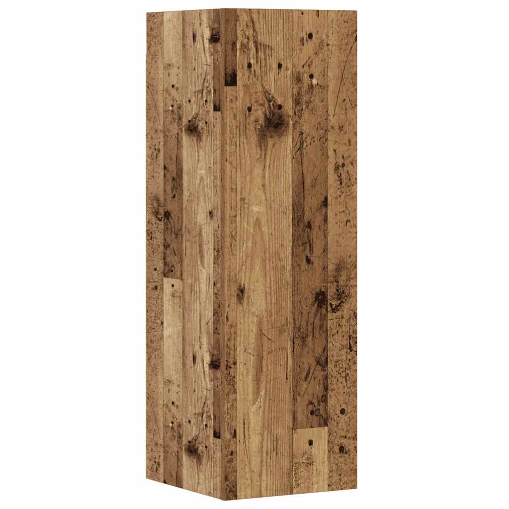6 Piece TV Cabinet Set Wall-mounted Old Wood Engineered Wood