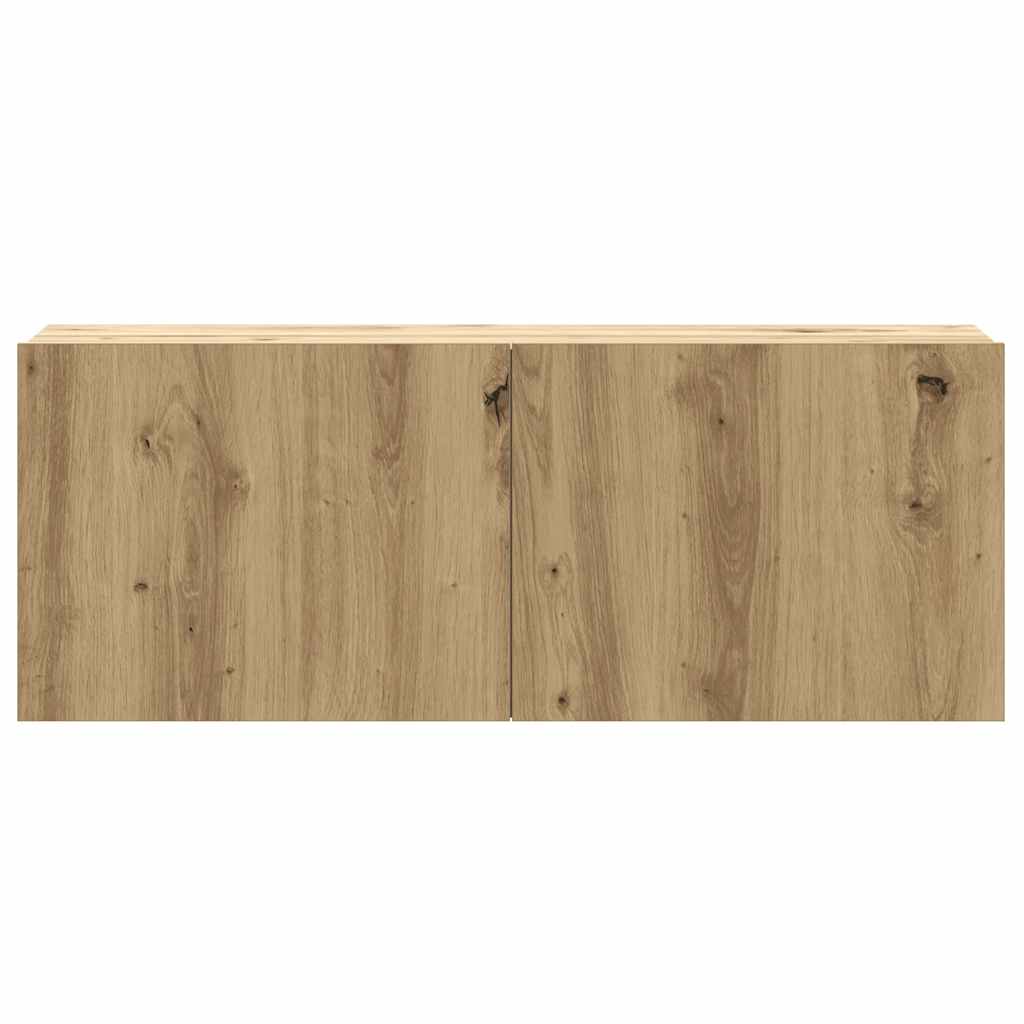 8 Piece TV Cabinet Set Wall-mounted Artisan Oak Engineered Wood