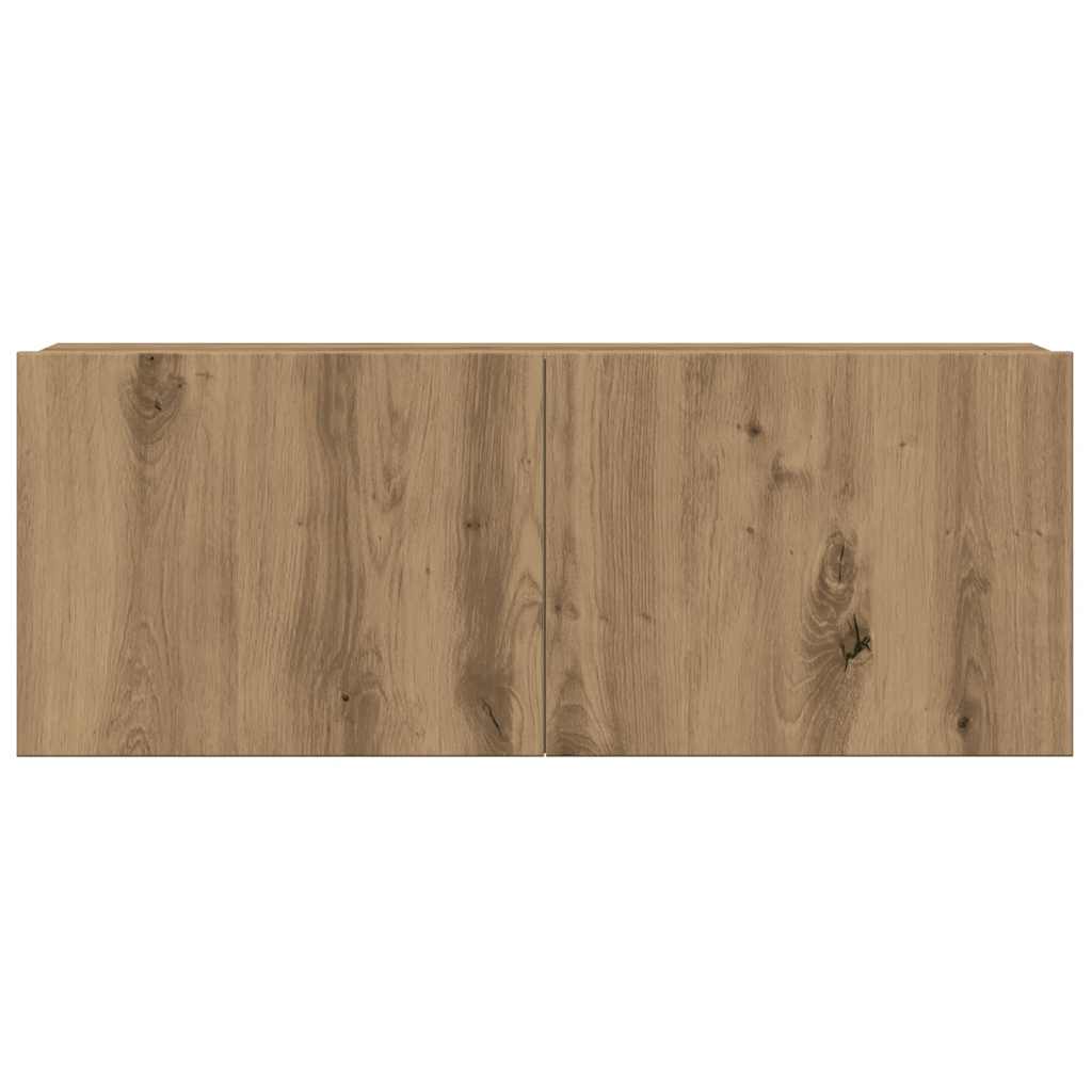 6 Piece TV Cabinet Set Wall-mounted Artisan Oak Engineered Wood