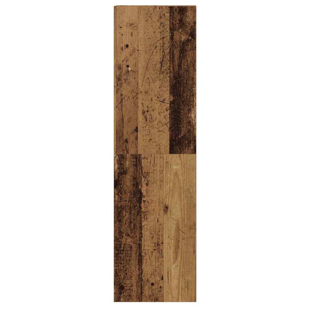 4 Piece TV Cabinet Set Wall-mounted Old Wood Engineered Wood