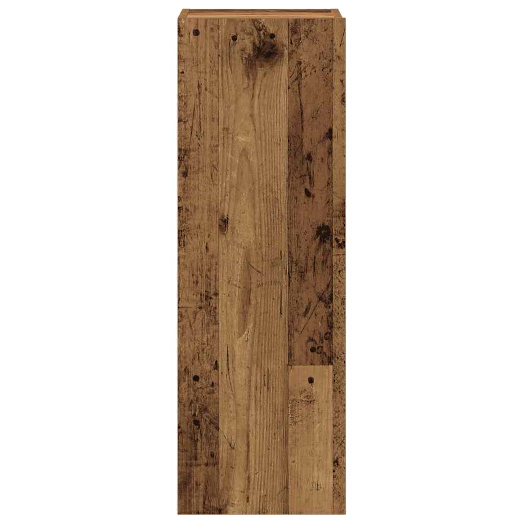 5 Piece TV Cabinet Set Wall-mounted Old Wood Engineered Wood