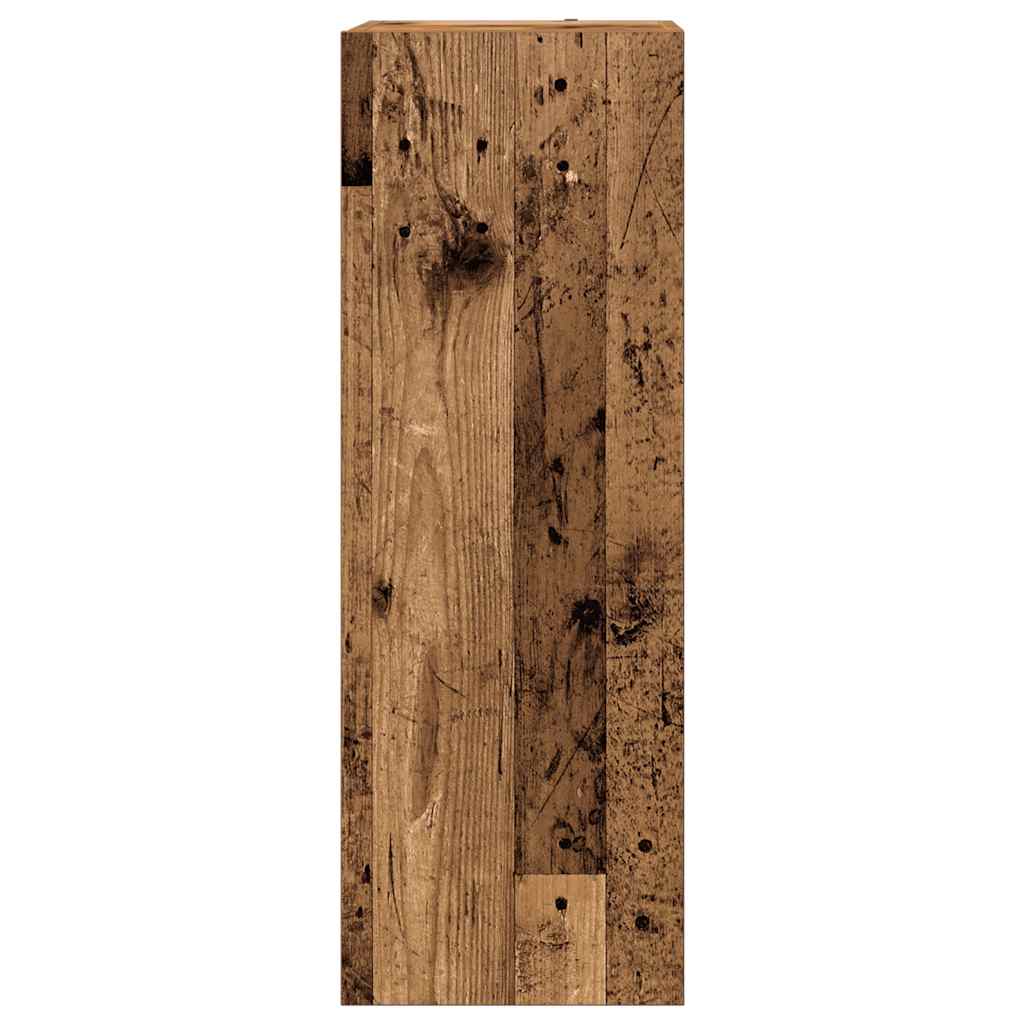 4 Piece TV Cabinet Set Wall-mounted Old Wood Engineered Wood