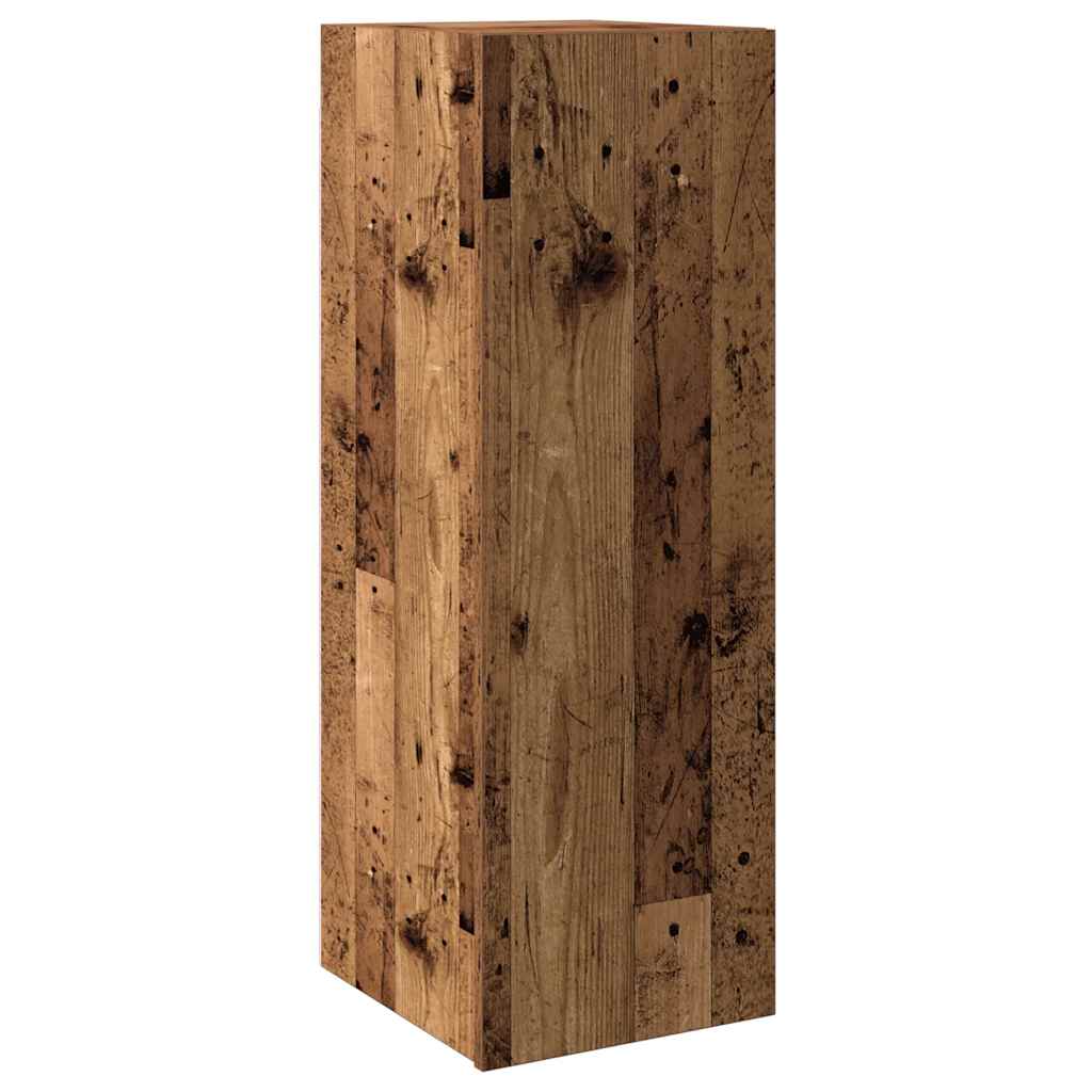 4 Piece TV Cabinet Set Wall-mounted Old Wood Engineered Wood