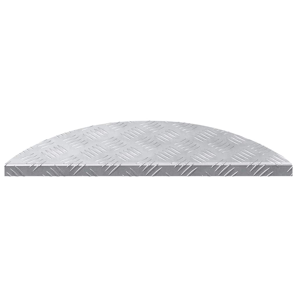 Checker Plates 5 pcs Silver 60 x 18 cm Aluminium