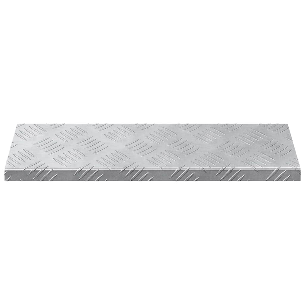 Checker Plates 5 pcs Silver 60 x 18 cm Aluminium