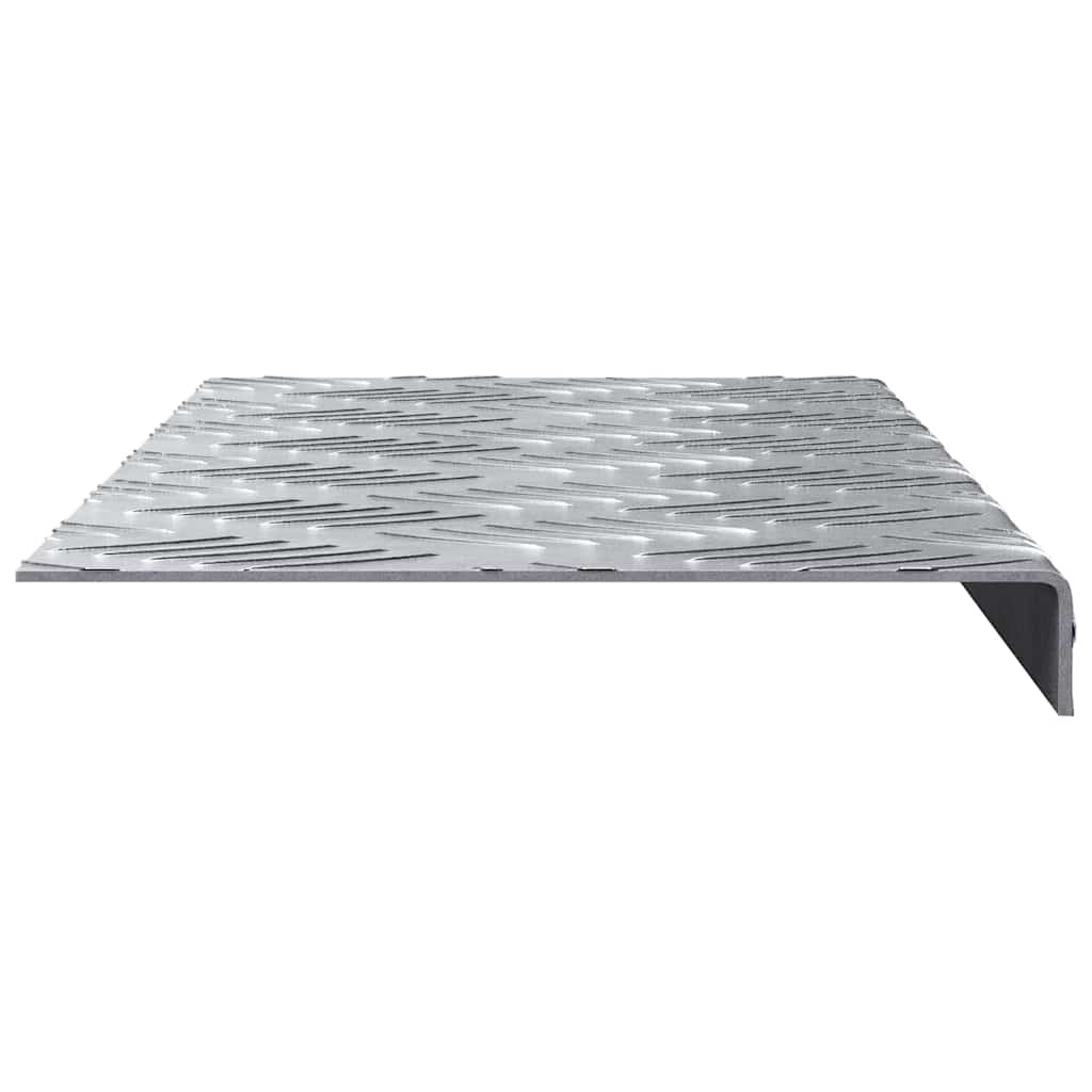 Checker Plates 5 pcs Silver 60 x 18 cm Aluminium