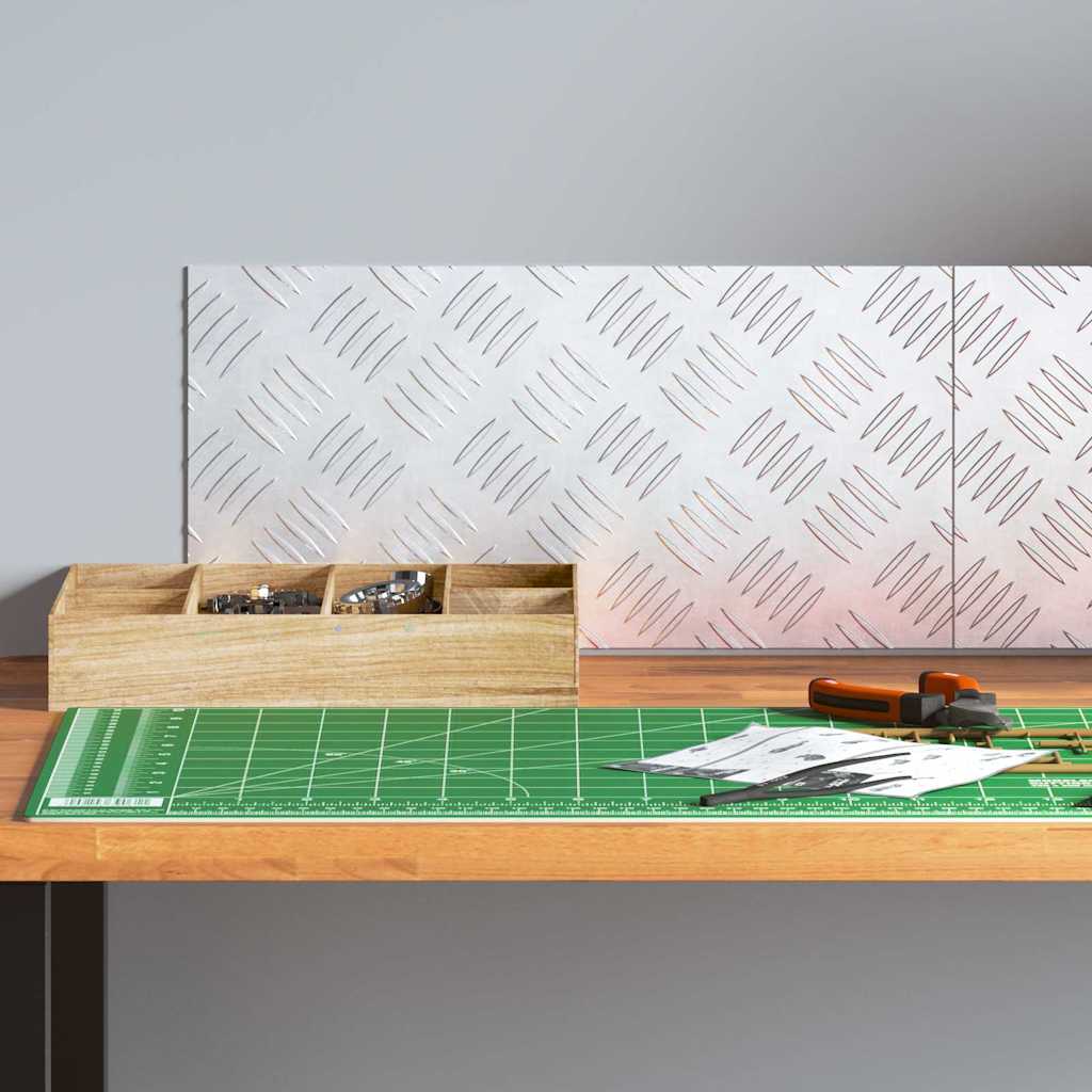 Checker Plates 2 pcs Silver 40 x 20 cm Aluminium