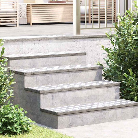 Checker Plates 2 pcs Silver 100 x 25 cm Aluminium