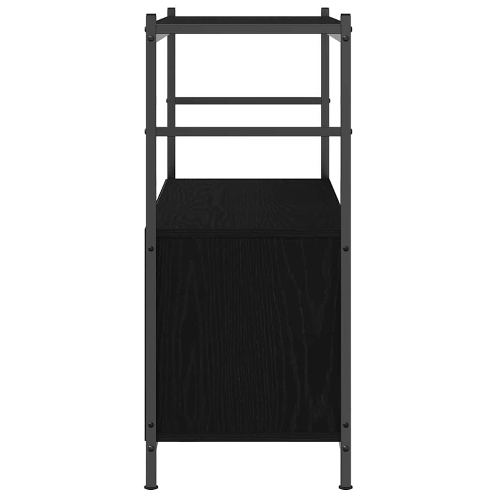 Bookshelf Black oak 80 x 30 x 78.5 cm Engineered Wood