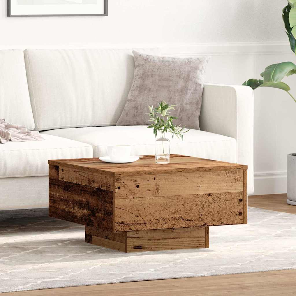 Coffee Table Old wood 55 x 55 x 31 cm Engineered wood