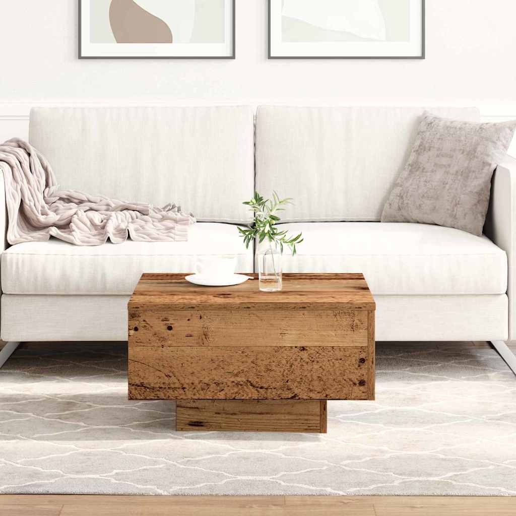 Coffee Table Old wood 55 x 55 x 31 cm Engineered wood