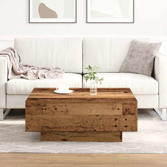 Coffee Table Old wood 80 x 80 x 31 cm Engineered wood