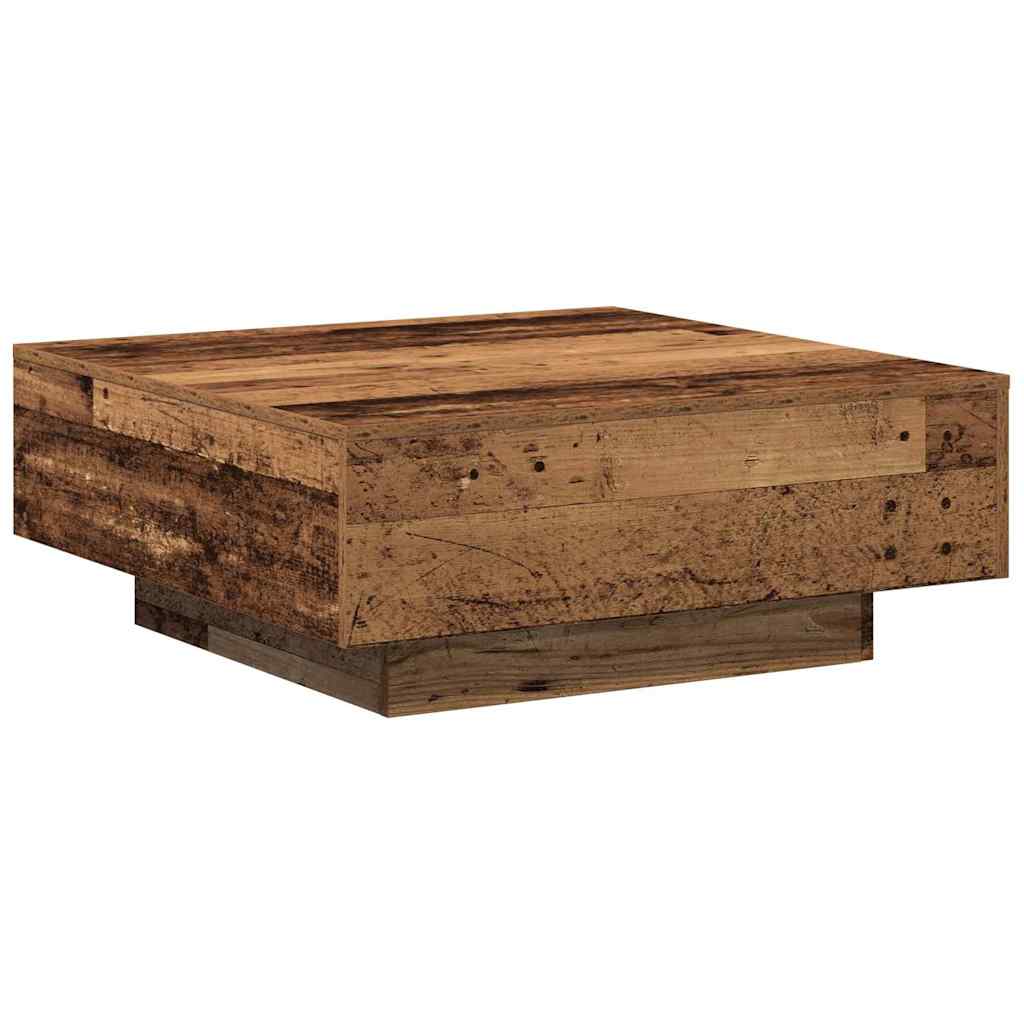 Coffee Table Old wood 80 x 80 x 31 cm Engineered wood