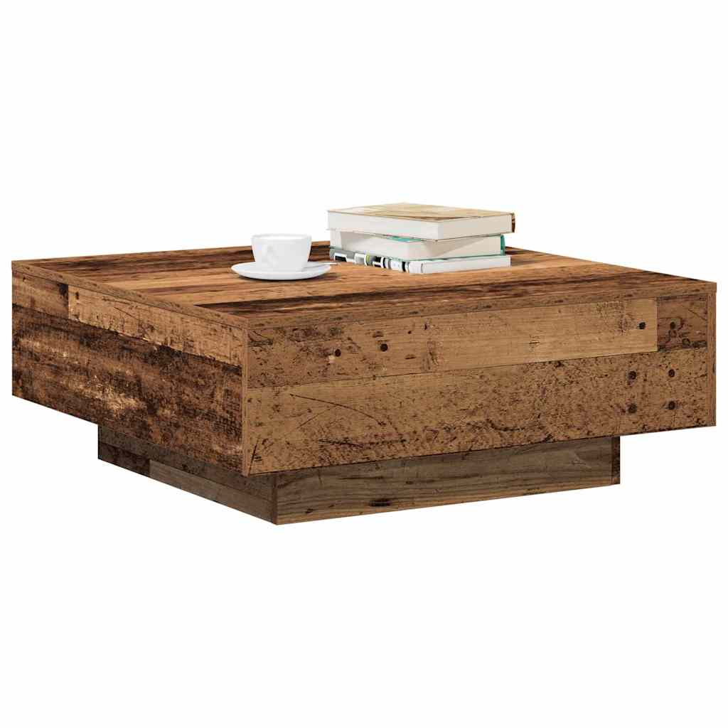 Coffee Table Old wood 80 x 80 x 31 cm Engineered wood