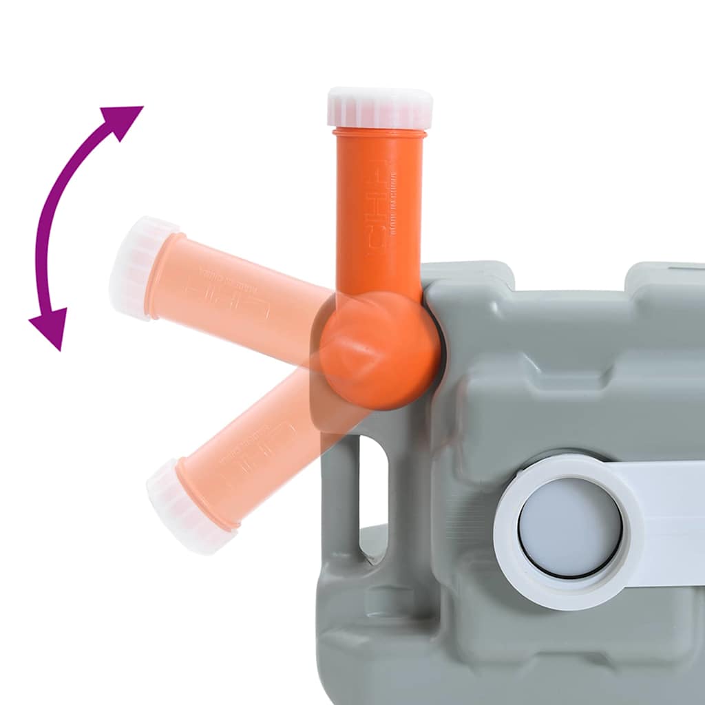 Camping Toilet Grey 41.5 x 36.5 x 42 cm Plastic