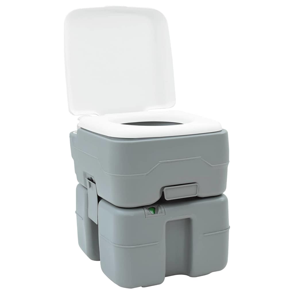 Camping Toilet Grey 41.5 x 36.5 x 42 cm Plastic