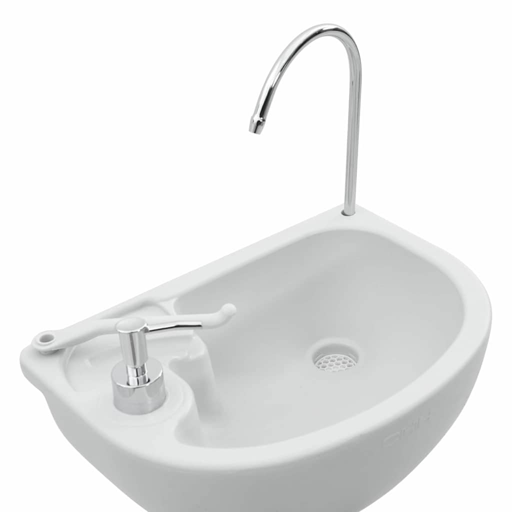 Camping Toilet 2 pcs Blue and White 50.5 x 33 x 103 cm