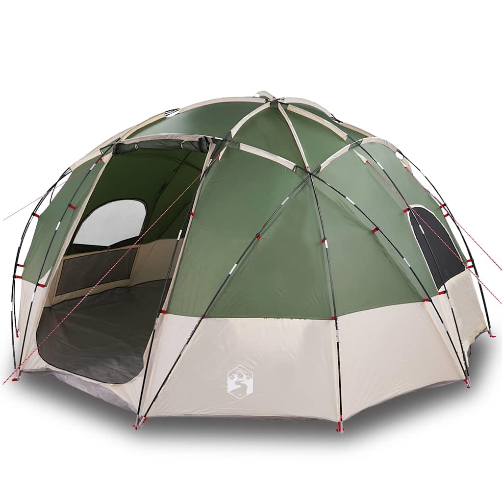 Camping Tent with Roof Green 475 x 475 x 235 cm Polyester