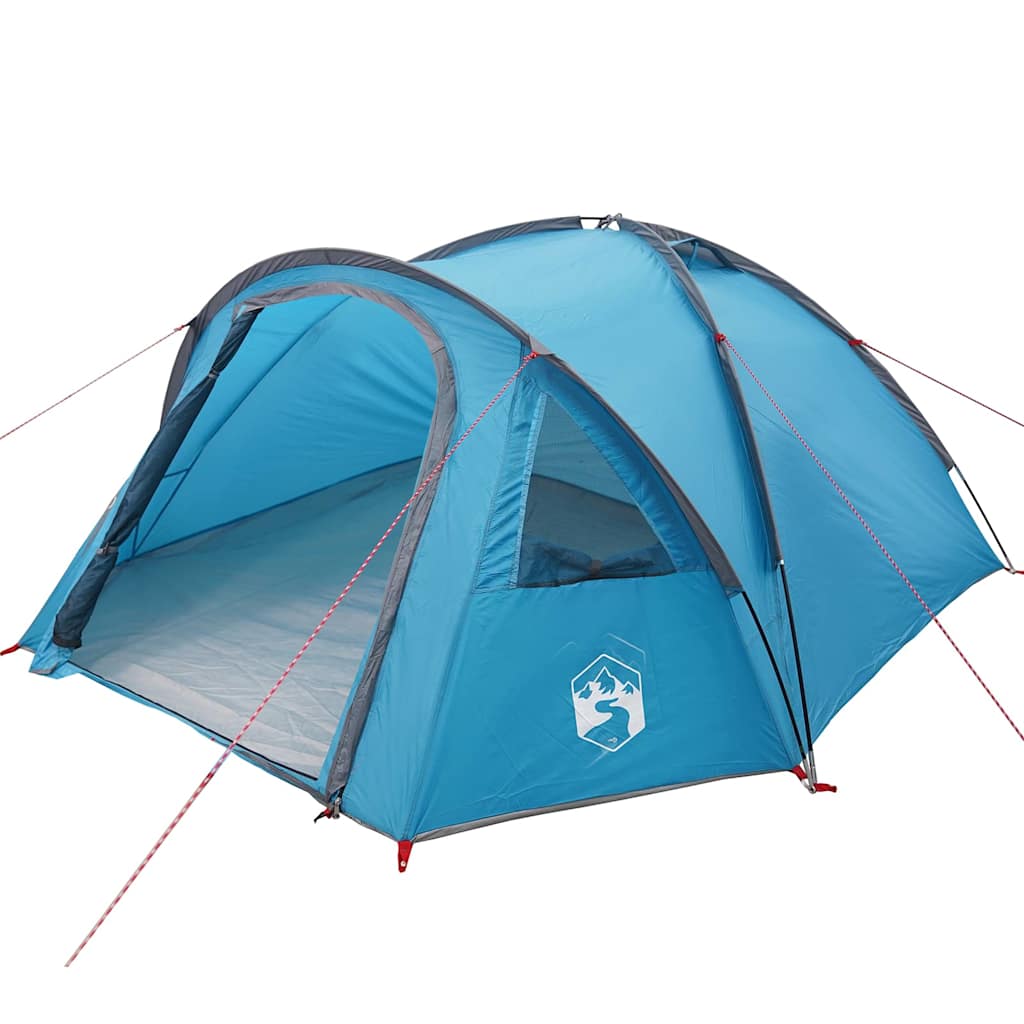 Camping Tent with Roof Blue 308 x 268 x 130 cm Polyester