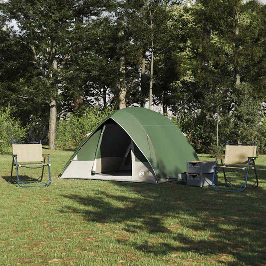 Camping Tent Green 320 x 275 x 190 cm Polyester