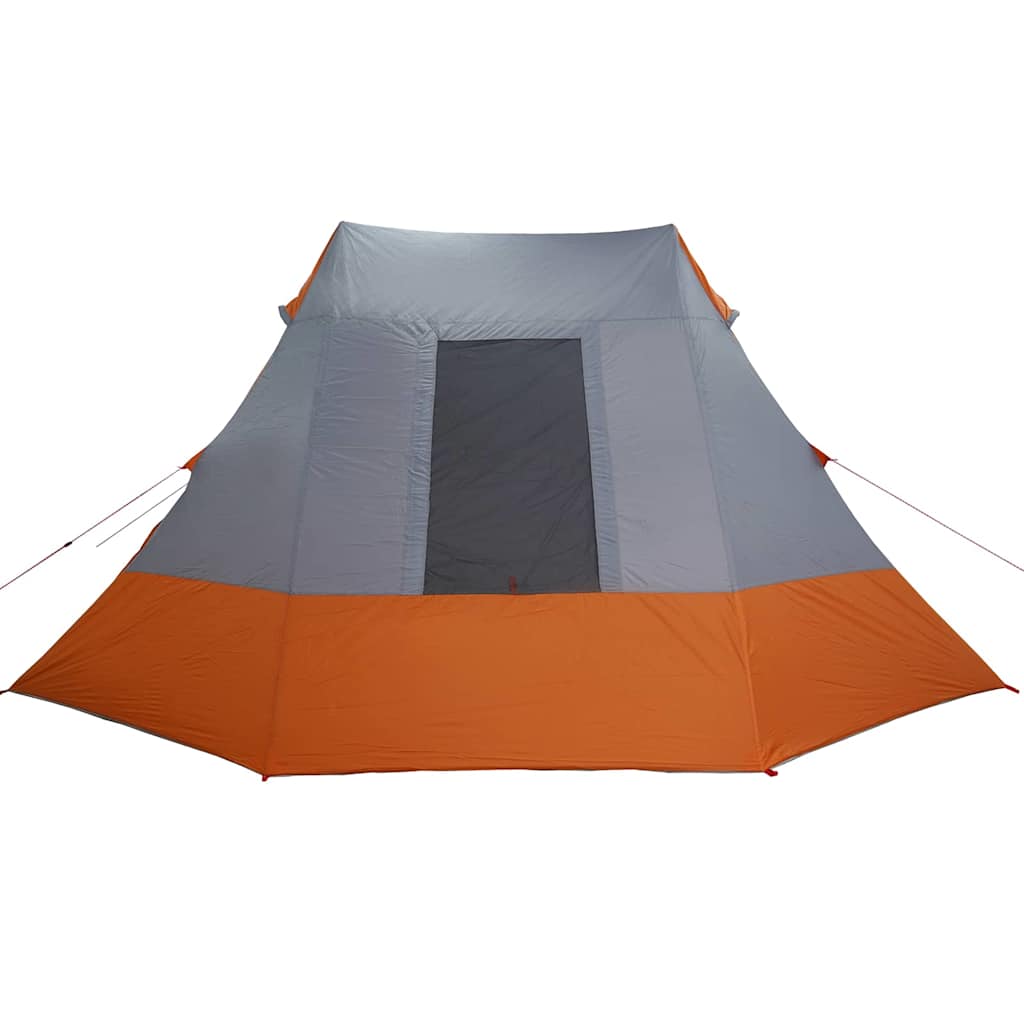 Camping Tent Grey and orange 482 x 360 x 227 cm Polyester