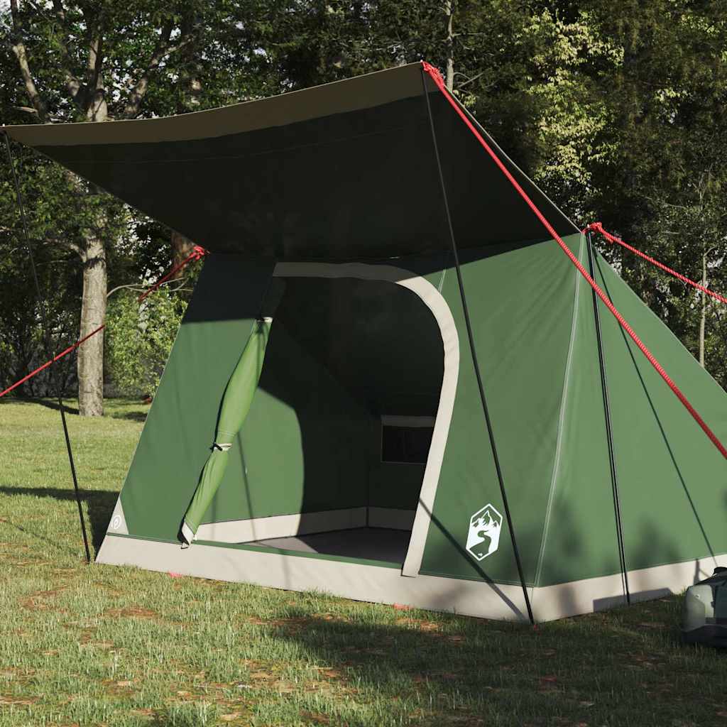 Camping Tent Green 223 x 163 x 130 cm Polyester