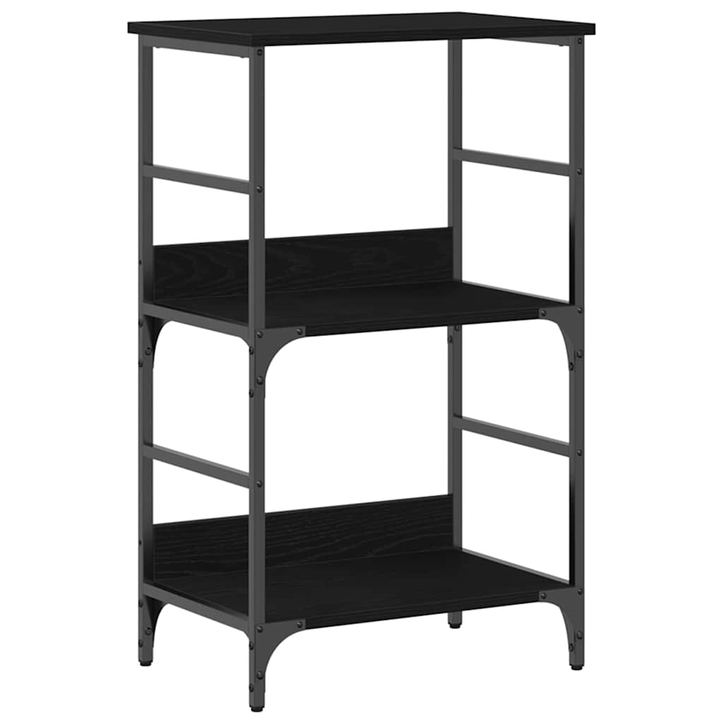 Bookshelf Black oak 50 x 33 x 82 cm Engineered Wood