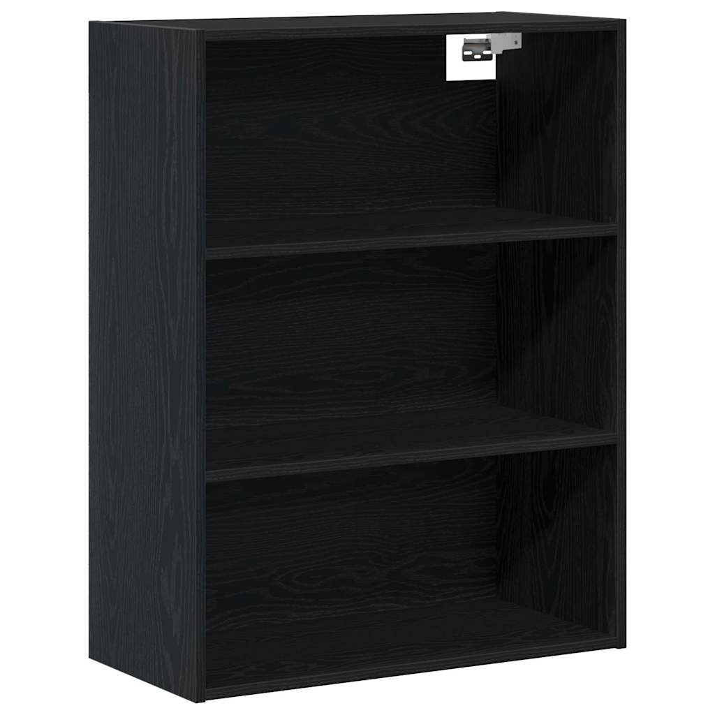 Highboard 2 pcs Black oak 70 x 34 x 180 cm Engineered wood